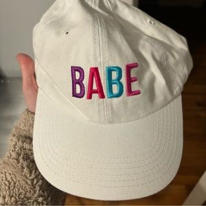White Babe Baseball Hat